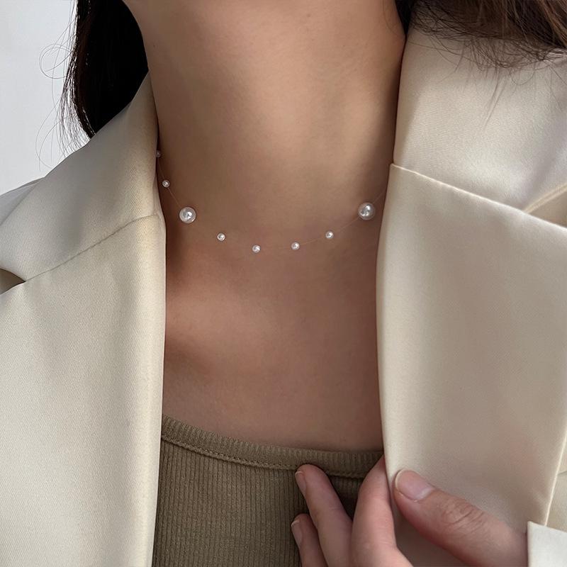 2023 Double-Layer Retro Pearl Necklace for Women - Luxury High-End Design Clavicle Chain