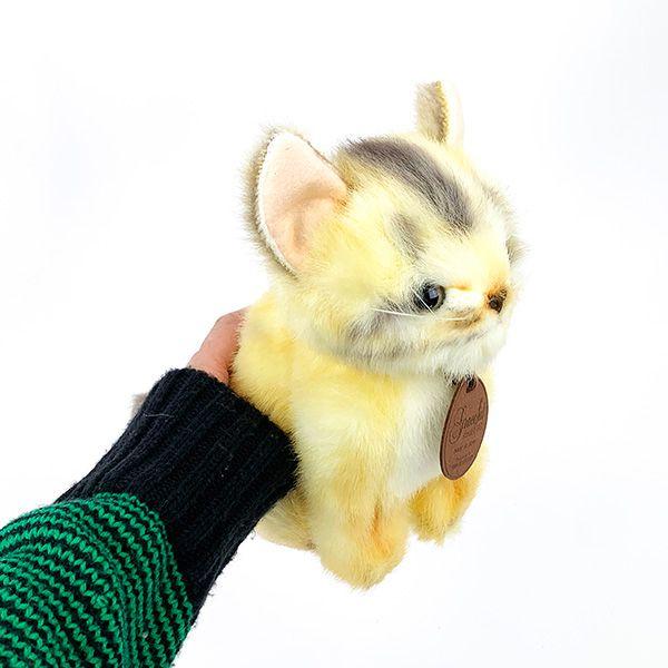 アビシニアン 猫 おすわりぬいぐるみ クリームグレイスフルインテリア用品日本製