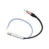 Conversion Cable Amplified Antenna,Car AM/FM ISO to DIN Male Signal Amplifier Radio Antenna Aerial for VW Old POLO/Jetta/Peugeot