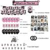 Blackpink Party Supplies For Fans Birthday Party Decorations - 1 Blackpink Party Banner 18 Blackpink Party Balloons 17 Blackpink Cake Toppers 20 Black