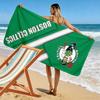 Giant Beach Towel with Boston Celtics Basketball Logo, Quick Dry Microfiber, Soft Absorbent, for Basketball Fan Beach