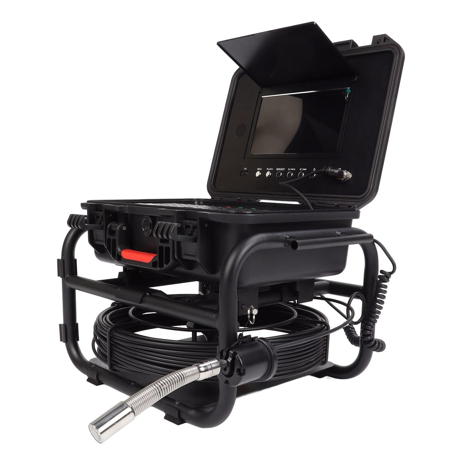 

Камера для канализации с локатором, запись видео 1080P, 9-дюймовый IPS LCD-дисплей, 16 ГБ, электронное масштабирование UK Plug