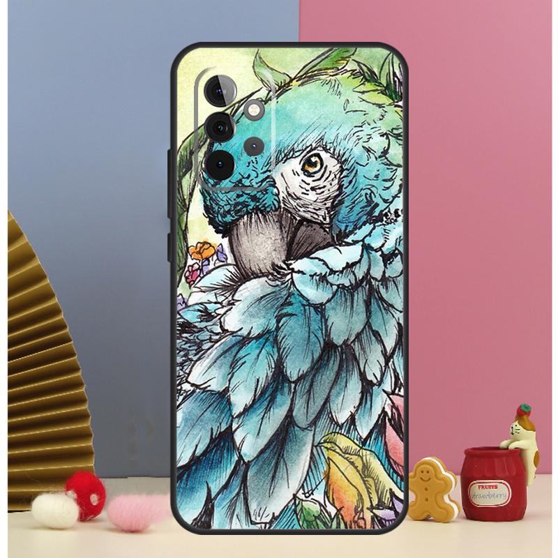 Animal Parrot Bird Case For Samsung Galaxy A56 A16 A26 A36 A13 A33 A53 A17 A54 A34 A14 A15 A35 A55 A52 A12 A32