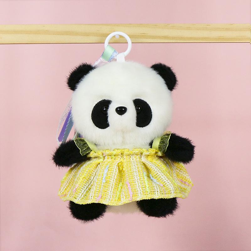 Premium Scented Panda Pendant Backpack: Dressed-Up Panda Doll In Various Styles