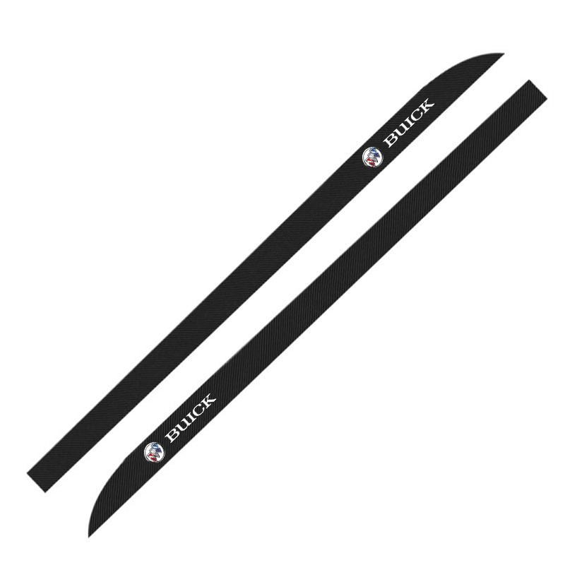 

2x Car Door Side Skirt Sill Stripe Carbon Decals Accessories For Buick Excelle XT Excelle GT Regal enclave royaum Envista GL8