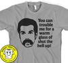 Glass of Shut the Hell Up T Shirt Happy Gilmore My World Sandler Guns Don't Kill