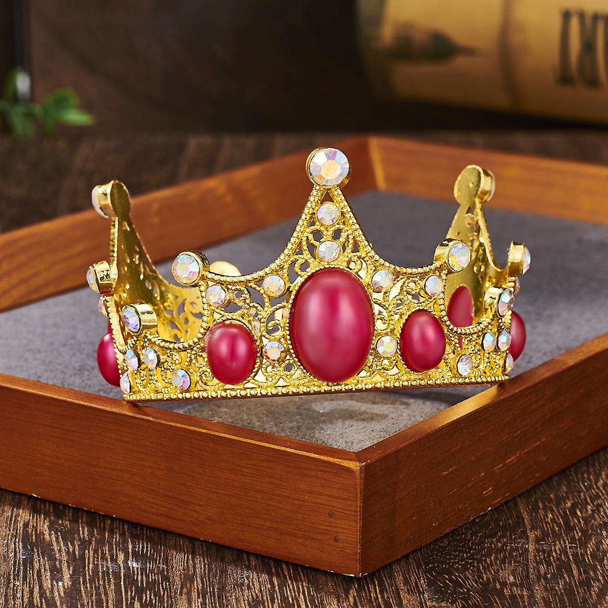 

Ретро Детская Корона на День Рождения Топпер для Торта со Свежими Цветами и Жемчугом