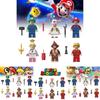 Colorful Mario Brothers Action Figures Abs Plastic Building Blocks Set