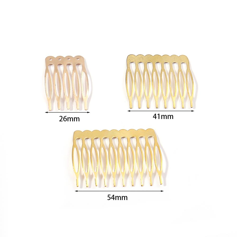 10pcs Simple Hairpins Hair Combs Metal 5 8 10 Teeth Bridal Hair Comb For Women Bridal DIY Wedding Hair Pins Headwear Accessories