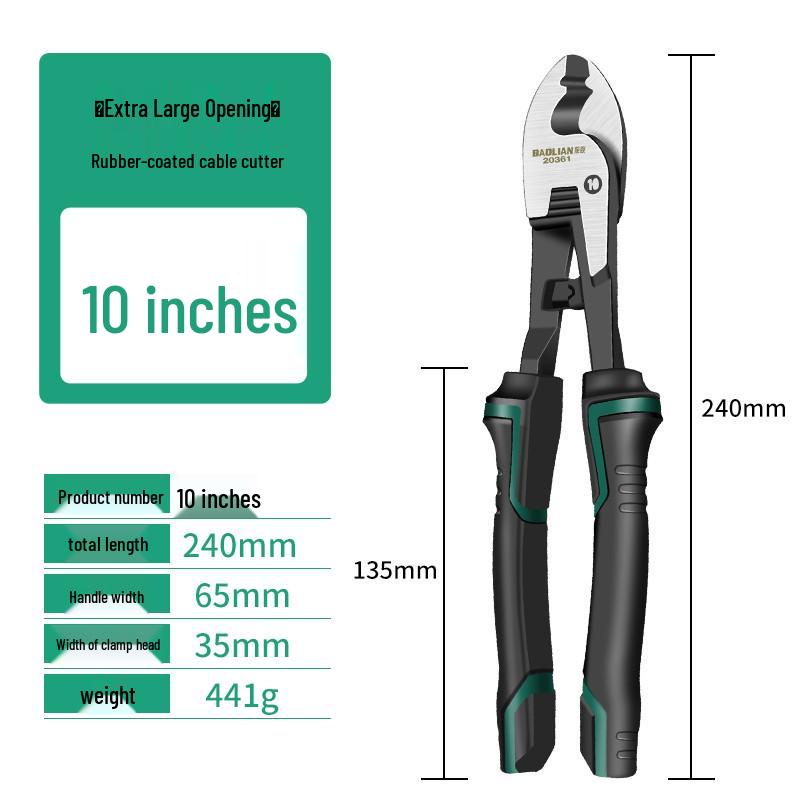 Baolian Electrician's Multi-Tool: Cable Cutter, Wire Stripper, Copper Tube Cutter, and Scissors