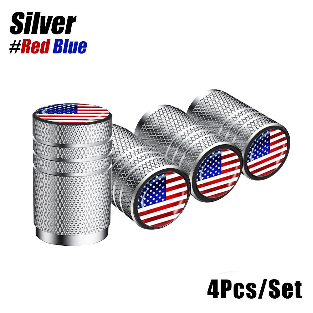 American Flag Tire Valve Caps Aluminum Car Dustproof Caps Tire Wheel Stem Air Valve Caps for Car Truck Motorcycle Bike Bicycle Stem Caps1
