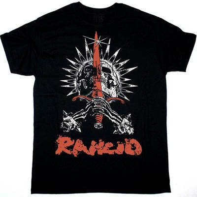 Vtg RANCID Band SCHWERT Kurzarm Baumwolle Schwarz S-4XL Unisex Shirt BL315
