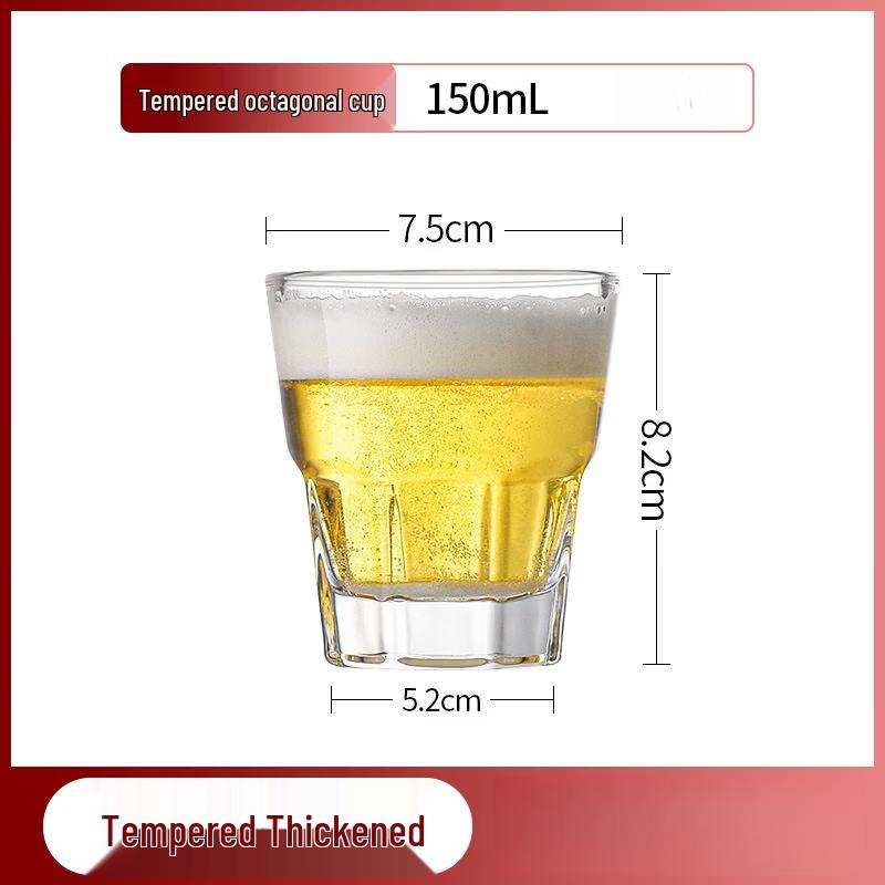 Shangqi 150ml Tempered Octagonal Glass