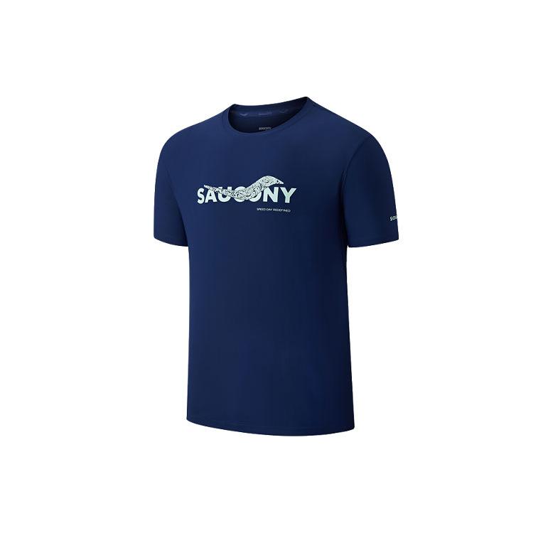 Saucony T Shirt Men s Navy Blue SC2239071-3 S