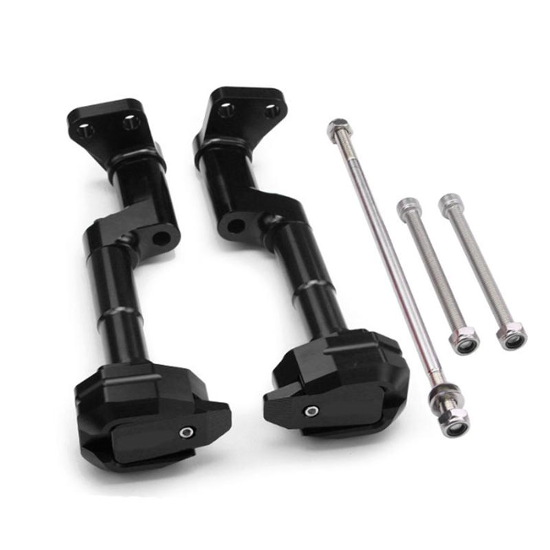 For GSX250R DL250 GW250 Motorcycle Engine Protector CNC Frame Slider Guard Cover Crash Pad Falling Protection чёрный
