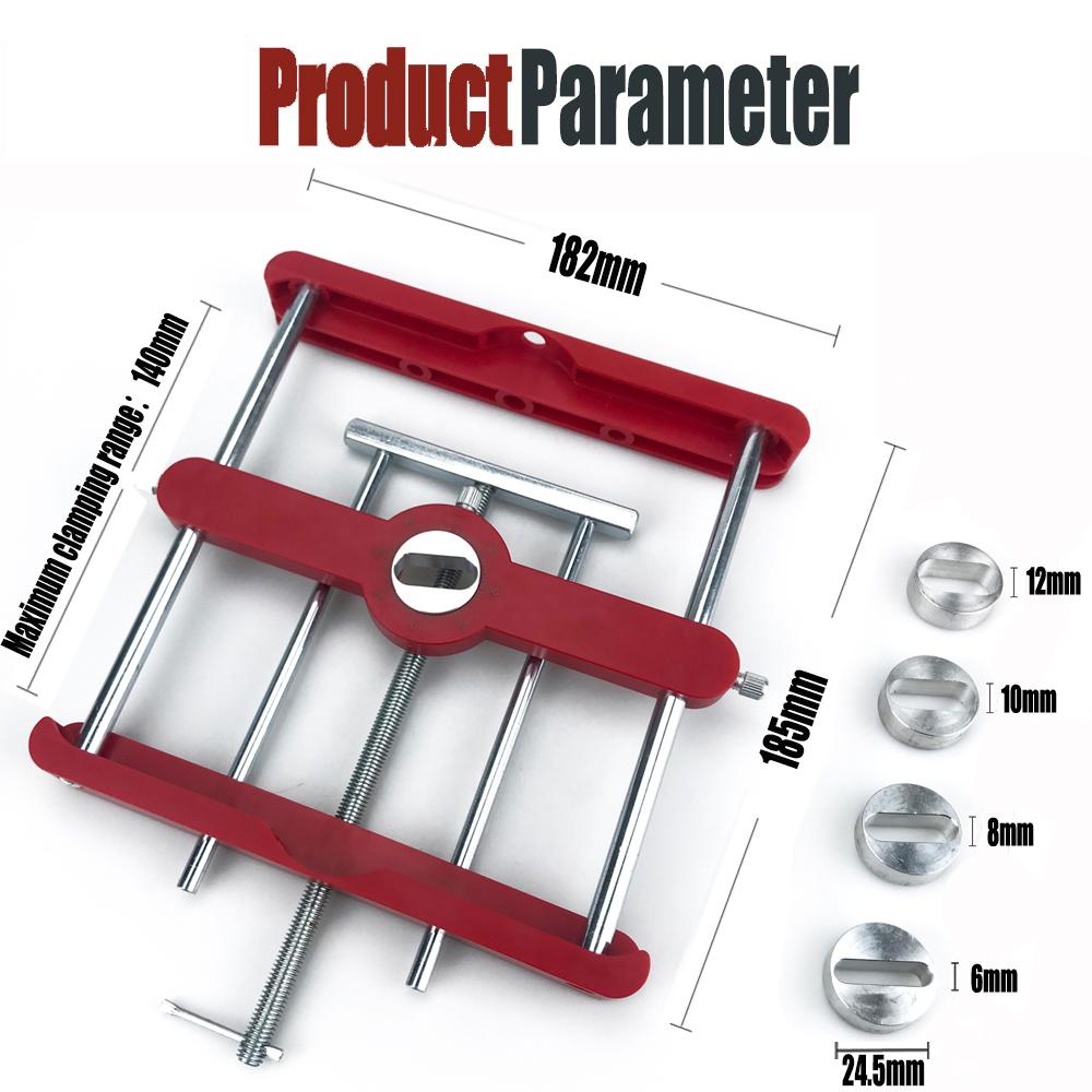 Drilling Locator Tool Precise Drilling Guide Jig Adjustable Centering Dowel Jig Woodworking Hole Punch Positioner Mortising Jig