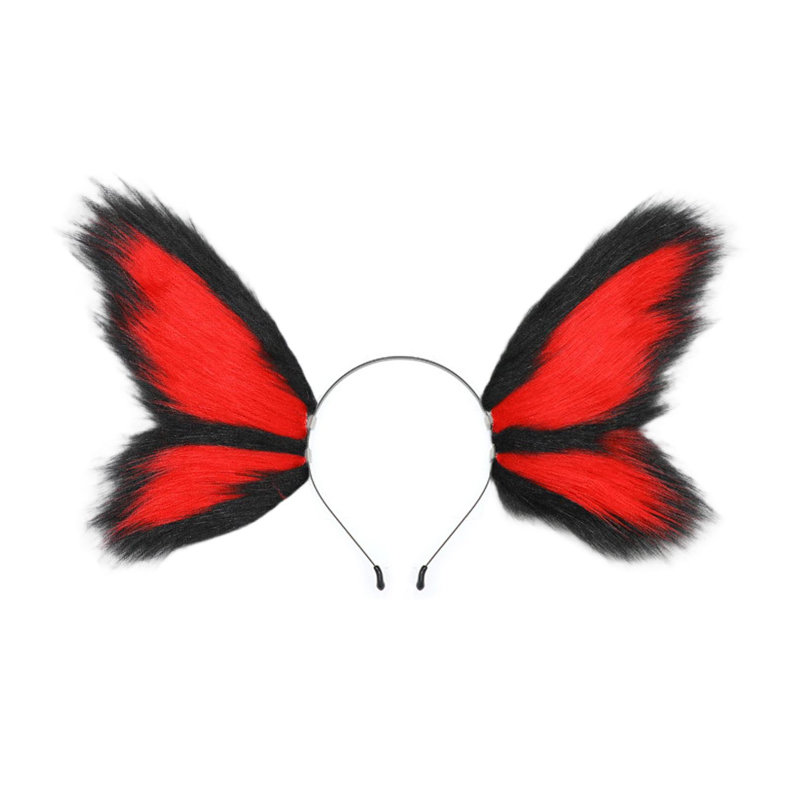 

Adjustable Plush Elf Butterfly Fairies Ear Headpiece For Kids Adult Roleplay Costume Halloween Theme Event Headpiece C4