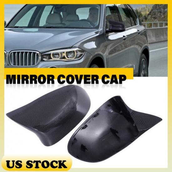 For BMW X5 F15 X6 F16 28i 35i 14-18 Carbon Fiber M Style Side Mirror Cover Caps