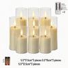 Acrylic Bullet-Shaped Remote-Controlled Flameless Candle Lamp