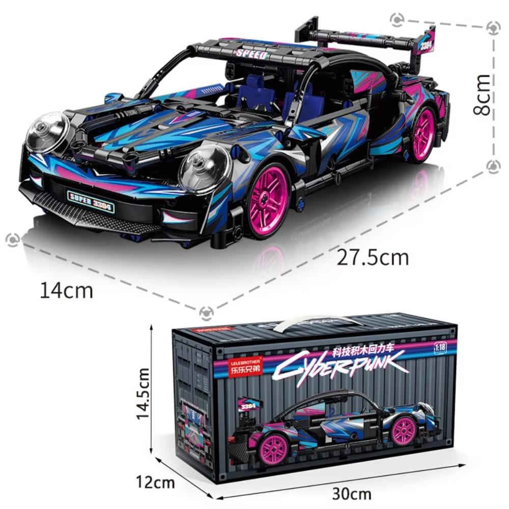 540 STÜCKE Stadt Speed Champion Sport Bausteine Rennwagen Modell MOC Ziegel Puzzle Pädagogisches Bauspielzeug für Jungen Halloween Geschenk