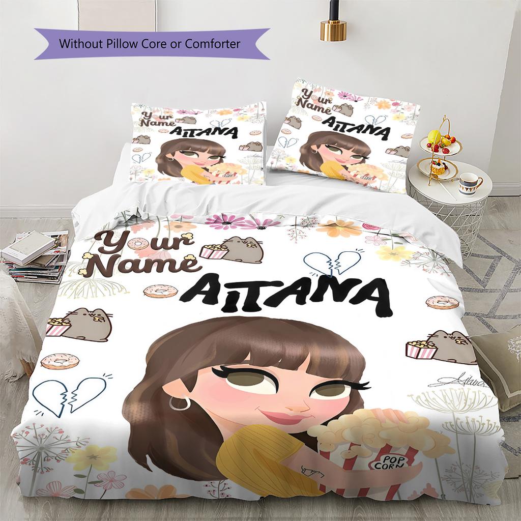 Custom Name Aitana Ocaña Bedding,Quilt Set Quilt Cover Pillowcase Home Birthday Gift (1 * duvet cover + 2 * pillowcase, without core)