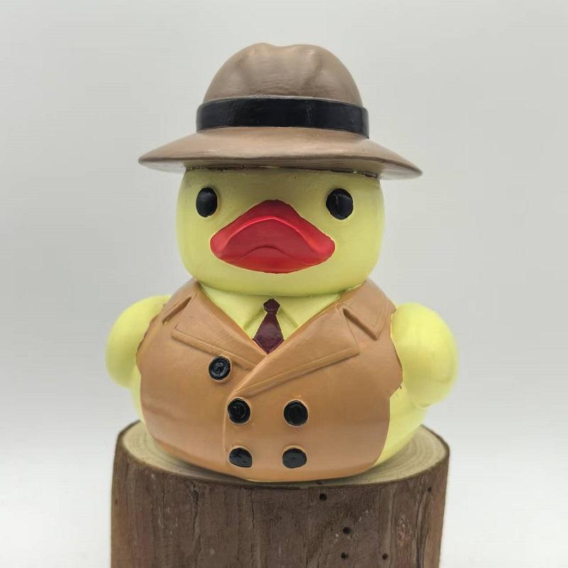 Creative Detective Duck Doctor Duck Chef Duck Fire Duck Home Desktop Statue Ornaments Resin Crafts Baby Birthday Toys And Gifts
