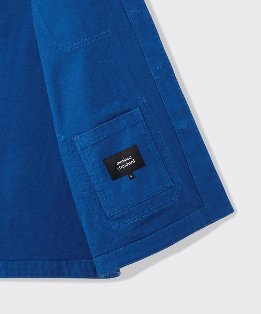 Musinsa Standard Back Satin Chore Jacket [French Blue]