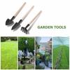 Plant Potted Bonsai Tool Gardening Kit Shovel Flower Pot Mini Spade Rake Wooden Handle Balcony Planting Tools