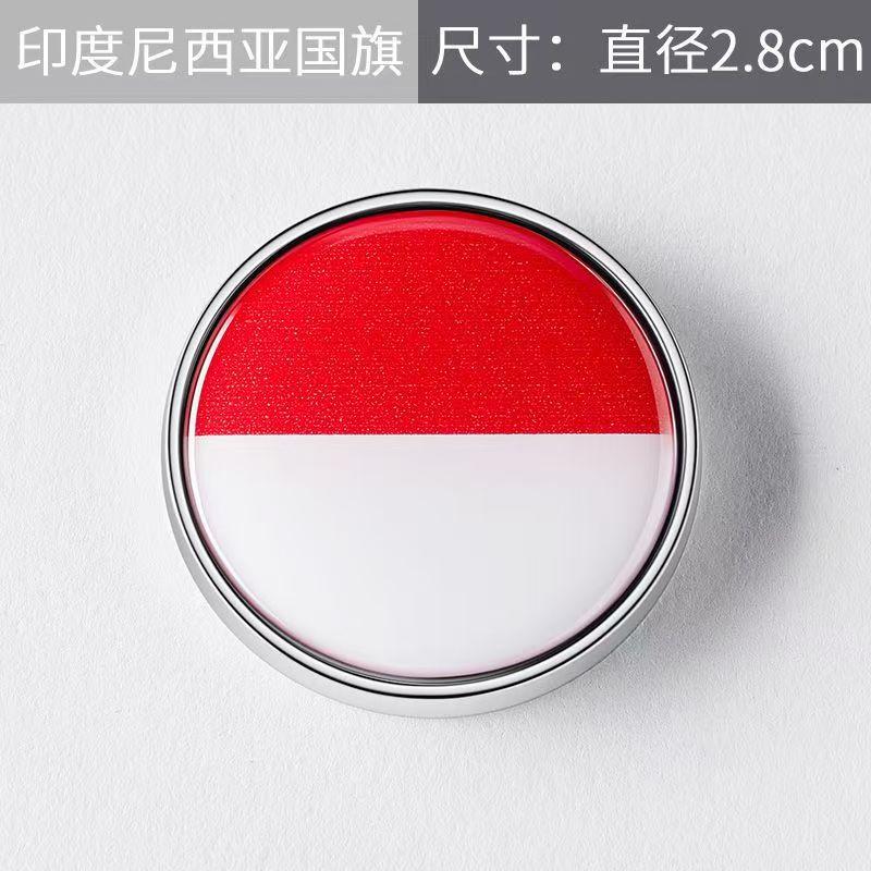 American Italian British Ukrainian Chinese EU Russian National Flags Car Button Scratch Blocking Body Sticker