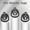 Flat Chastity Cage Restraint Male Penis Cage Adult Sexual Wellness, Chastity Device Comfortable and Breathable Sex Toy for Adult
