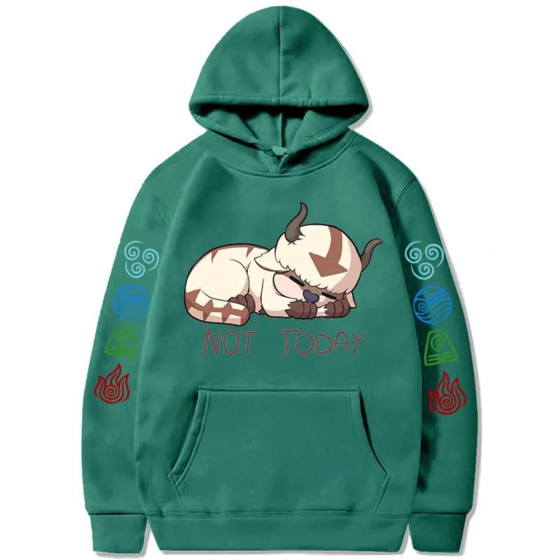 90s Casual Sweatshirts Avatar The Last Airbender Y2k Mens Hoodies Streetwear Hip Hop Harajuku Pullovers Fashion Mange Clothes