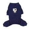 Dog Clothes Korean Striped Four-legged Loungewear Driver Universal Teddy Bear Spring and Autumn Pet Clothes