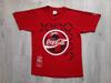 Vintage 1996 Coca-Cola Football Shirt ,Large , Single Stitch ,90s Coca-Cola Football 1996 T-Shirt