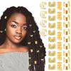 Crown Dreadlock Hair Rings Enhances Style Lightweight and Practical Hair Charm Easy To Use For Parties Festivals