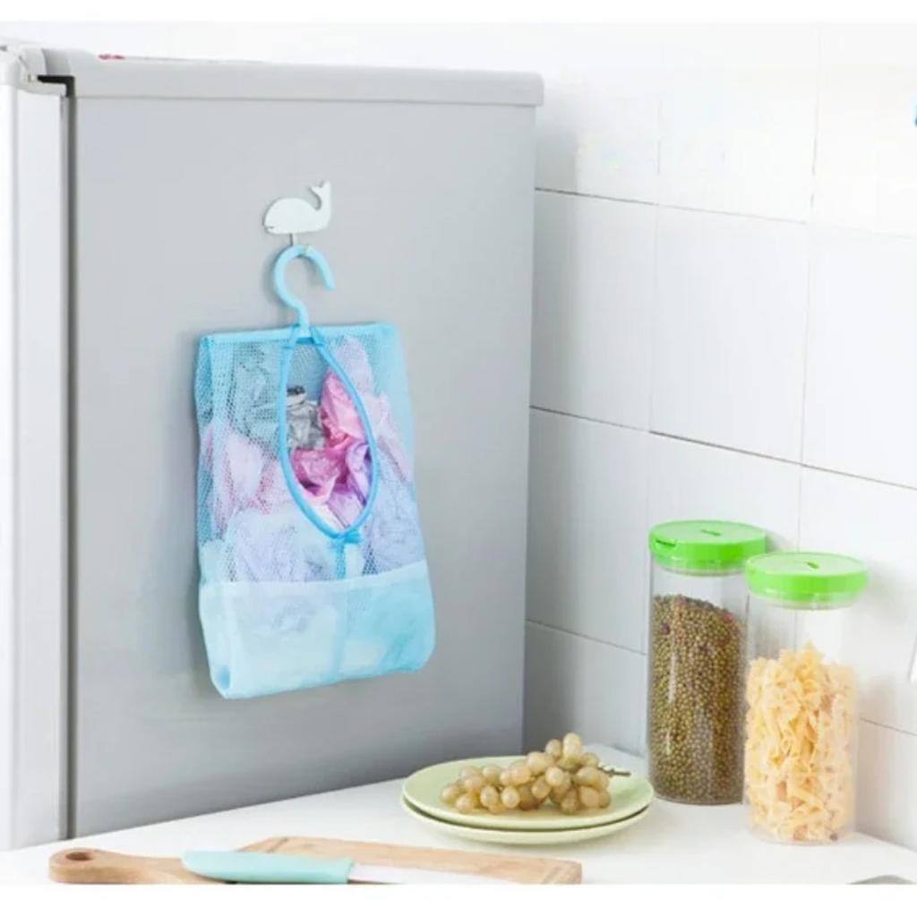 Multiuse Hanging Storage Bags Clothespin Mesh Bag Organizer with Hook for Bath Swimming Kids Toys Storage Baskets