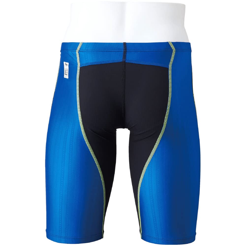 Mizuno FX SONIC SYNERGY Half Size 92 Size FINA Men's Spats, N2MBA030, (Black/Blue), 2XS, Approved.