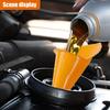 Long Neck Oil Funnel, Plastic Spill Saver Funnels, Multi-Function Funnel for All Automotive Oils, Water, Diesel Fuel, Lubricants, Engine Oils,