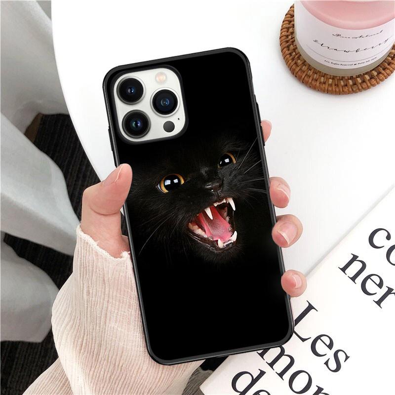 Husă pentru telefon Black Cat Staring Eye pentru iPhone 14 13 12 11 Pro Max Husă pentru iPhone 14 13 Pro XS MAX X XR SE2 8 7 Plus