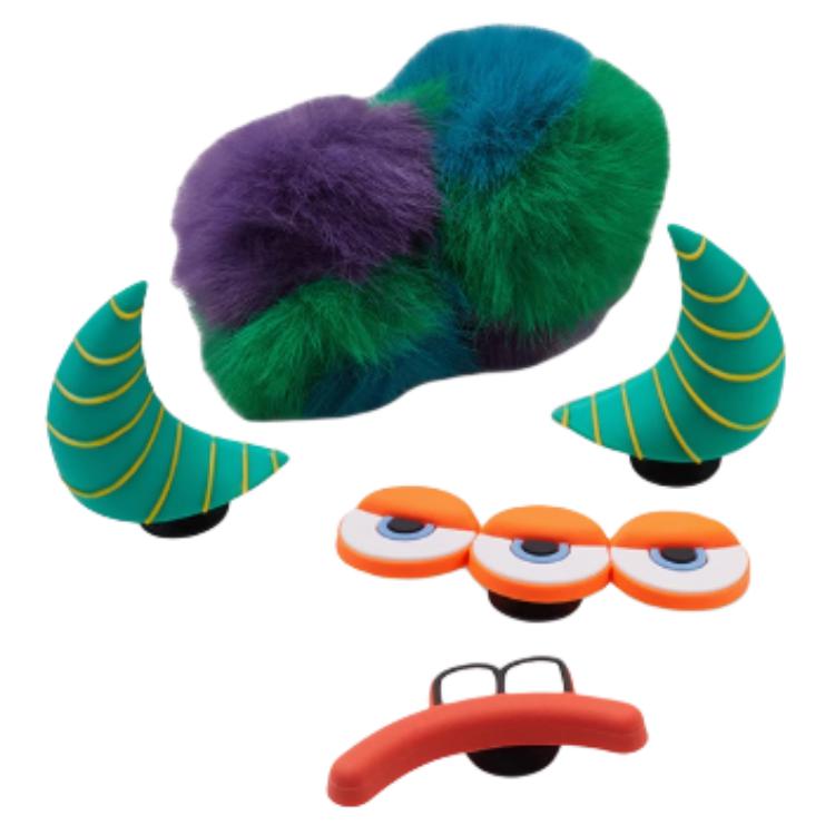 Crocs Monster Assembly Five-Piece Set PVC Shoes Unisex Shoes Green 10016037