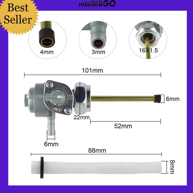 

M16*1.5 Fuel Petcock Valve Fuel Tank Switch Cock Tap for Honda CX500 CB500 CB750 CB550 CB400 CB350 CL350 CM400 XL250S XL350