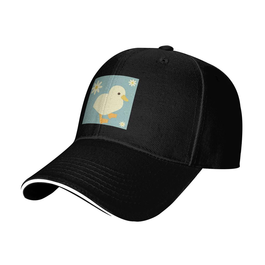 Cute Duckand Duck Flower Cartoon Pattern Cap Baseball Caps Adjustable Hat Hip Hop Summer Unisex Baseball Hats Customizable