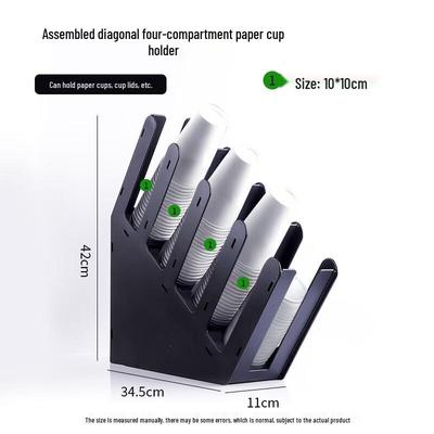 Organizador de Portavasos de Montaje Acrílico