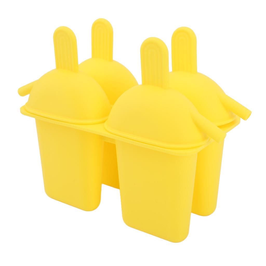 Ice Cream Mold Silicone Practical Portable DIY Ice Pop Maker with 50 Sticks for Household