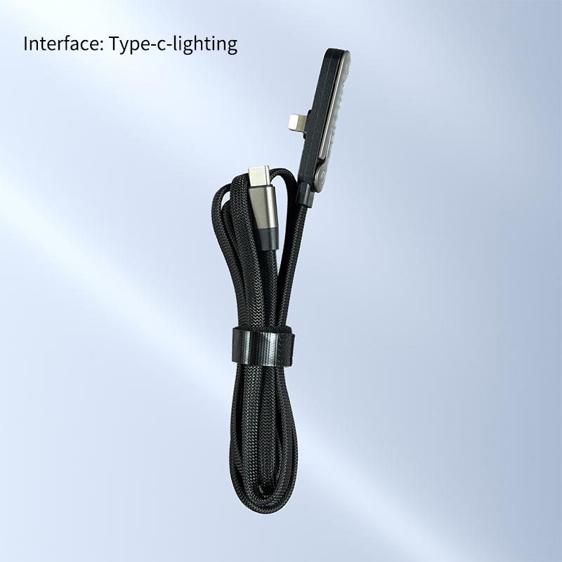 Multi-functional 240W PD Fast Charging Type C To Type C Cable USB C To Type C Cable With Foldable Stand Phone Holder