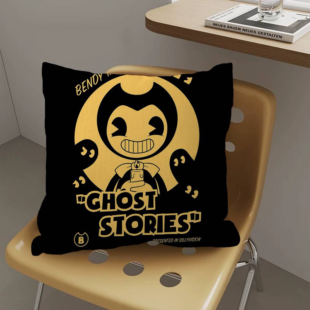 Game BBendy and the Ink MMachine Personalized Pillow Dust Cover Bedroom Kids Party Decoration Pillowcase Birthday Gift