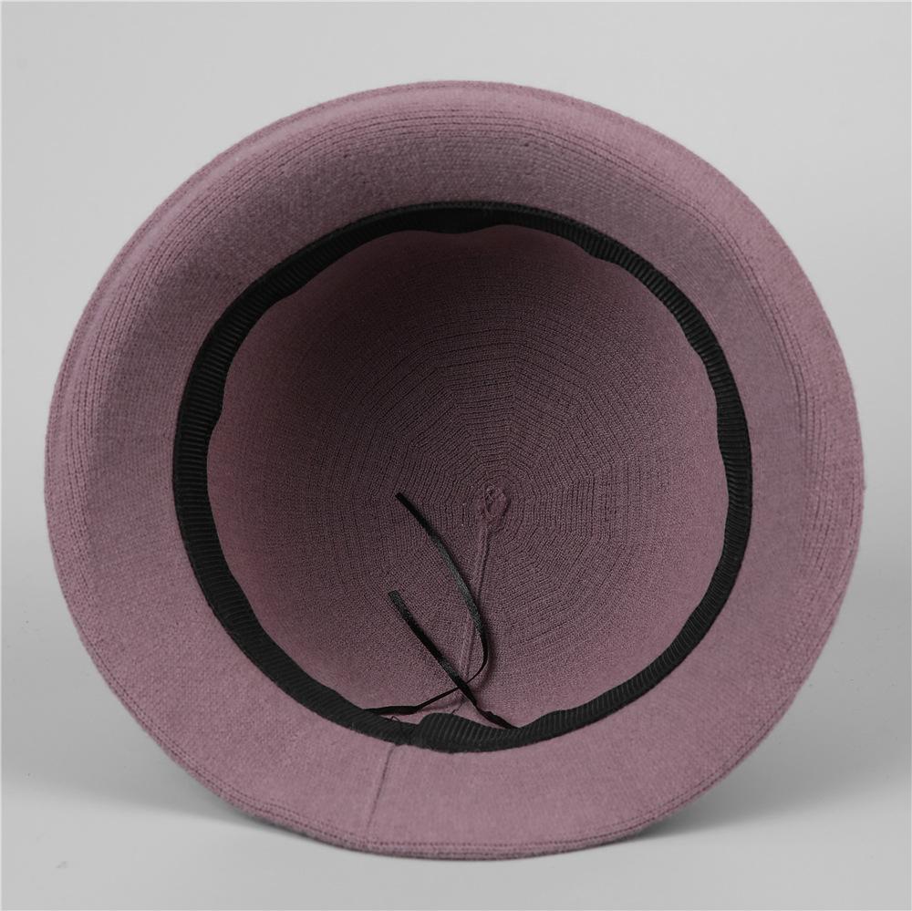 Foreign Elegant Mother Fisherman Hat Children'S Season Warm Dome Curled Edge Retro British Temperament Basin Hat