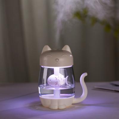 Humidificador 3 en 1 JMJM, humidificador LED con bonito gato, ventilador de aire, difusor, purificador, atomizador