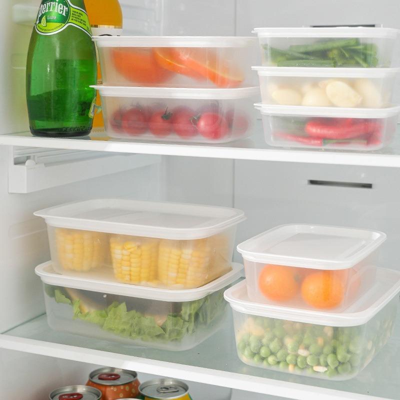 High-Efficiency Microwave & Fridge Storage Solutions: Organized Kitchen with Durable Plastic Containers & Lids