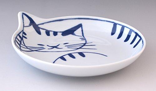 Ishimaru Togei Hasami Ware Coneco Cat-Patterned Plates, Small Plates, Side Plates, 12cm Diameter, Set of 4, Gift, Cat-themed Merchandise, Microwave an