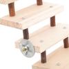 Wooden Ladder Toy Natural Wood Hamster Climbing Ladder Pet Cage Stairs Small Animal Play Ladder Chinchilla Rat Cage